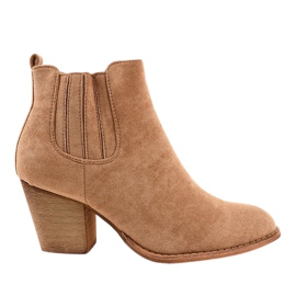 Beige Wildlederstiefel am SA-3338 Post