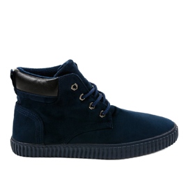 Marineblauer, isolierter Herren-Sneaker AN06 navy blau