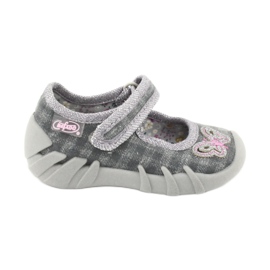 Befado Kinderschuhe 109P189 rosa grau