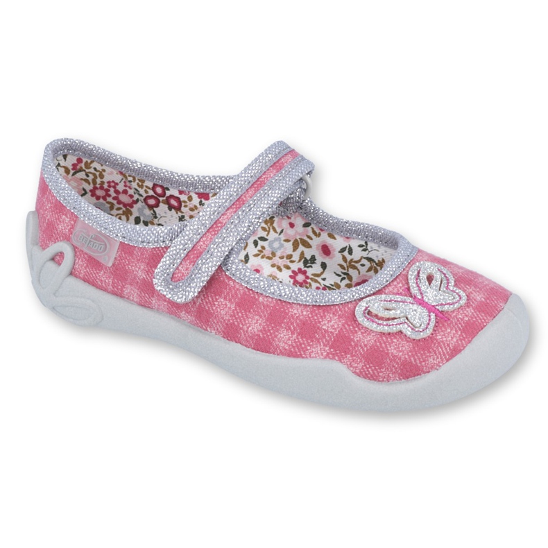 Befado Kinderschuhe 114X363 rosa grau