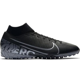 Nike Mercurial Superfly 7 Academy Tf M AT7978-001 Fußballschuh schwarz schwarz