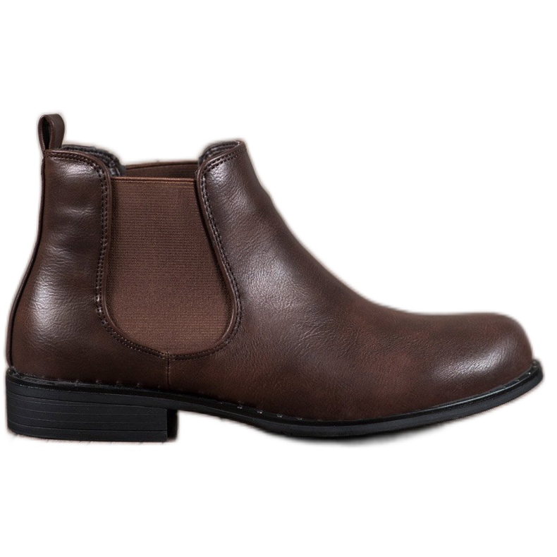 Small Swan Klassische Chelsea-Stiefel braun