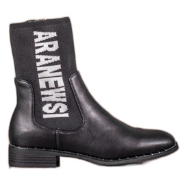 VINCEZA hohe Stiefel schwarz