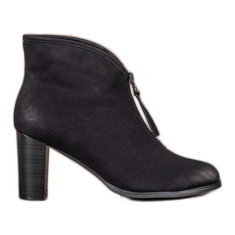 VINCEZA Stiefel mit Reißverschluss schwarz