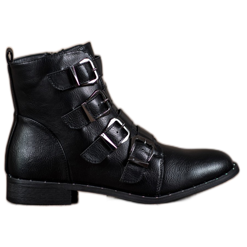 Cm Paris Stiefel mit Schnallen schwarz