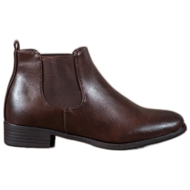 Anesia Paris Braune Chelsea-Stiefel