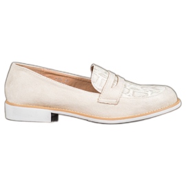 Bestelle Mokassins mit Glitzer braun