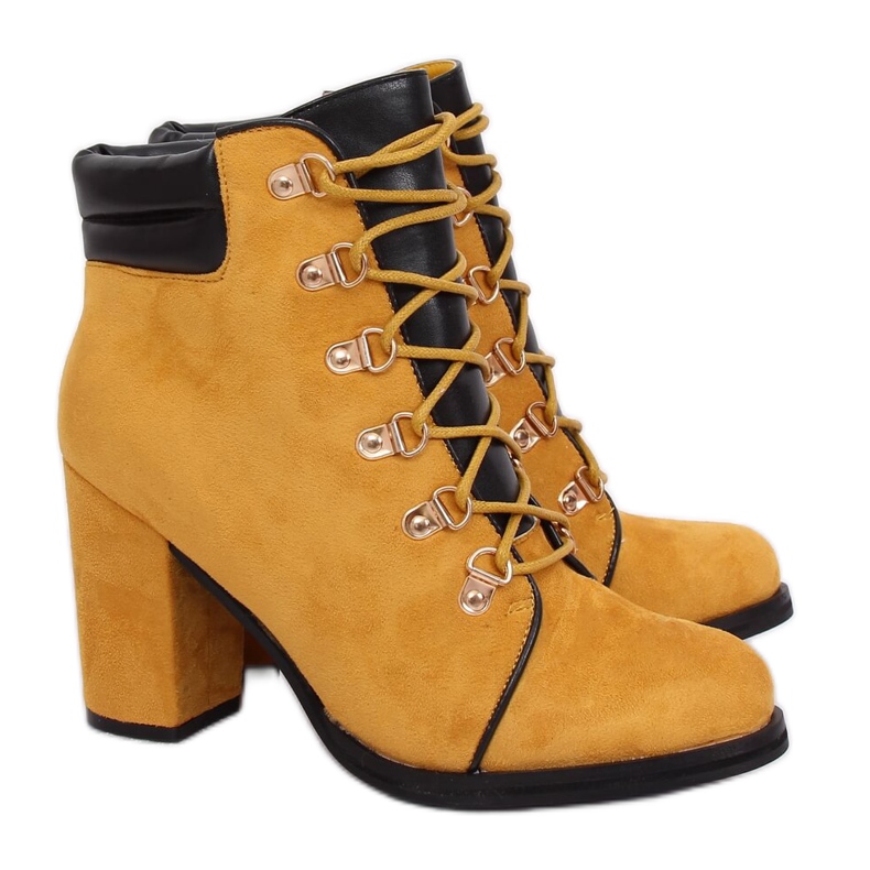 Timber Stiefel High Heels Honig 995-29 Gelb