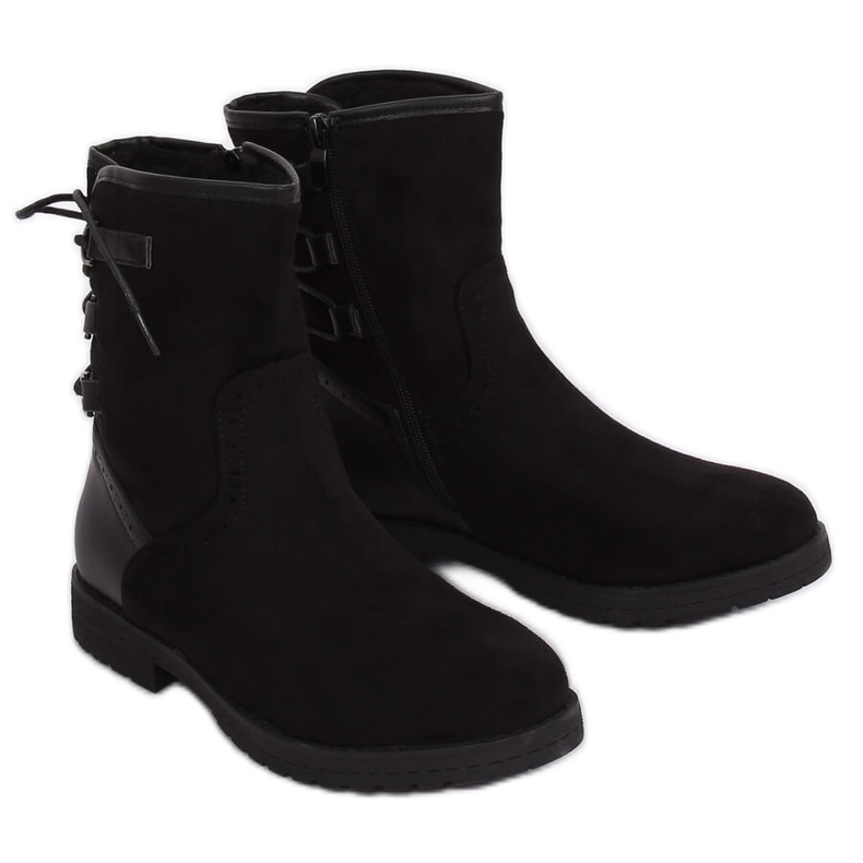 Schwarze isolierte Stiefel 8122 Schwarz