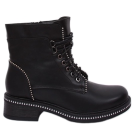 Schwarze Schnürstiefel für Damen C137 Black
