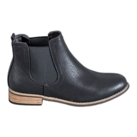 SDS Schwarze Chelsea-Stiefel