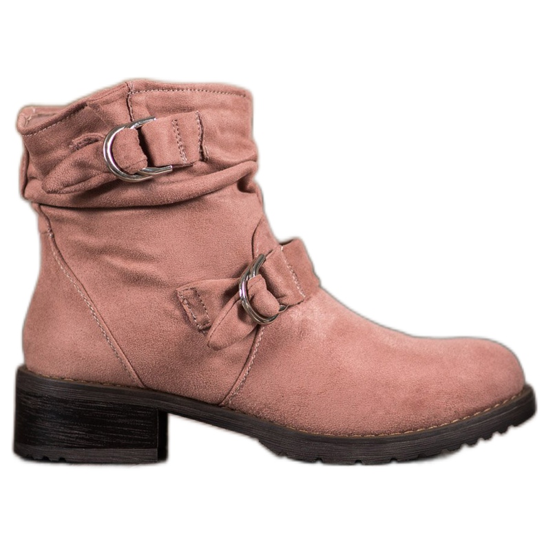 SDS Wildleder Stiefeletten rosa