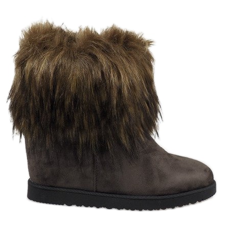 Grüne Eskimoröcke mit Keilabsatz E4899 mehrfarbig