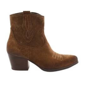 Gamis 3837 Cowboystiefel aus Wildleder braun