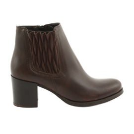 Gamis Braune Stiefeletten mit hohen Absätzen