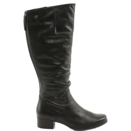 Caprice 25500 schwarze verstellbare Stiefel