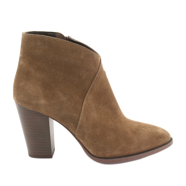 Badura Wildlederstiefeletten am Pfosten braun