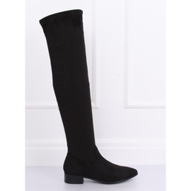 Schwarz Overknee Stiefel schwarz RB34P Schwarz