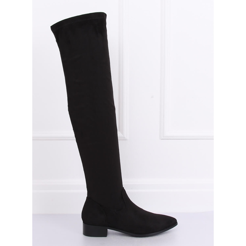 Schwarz Overknee Stiefel schwarz RB34P Schwarz