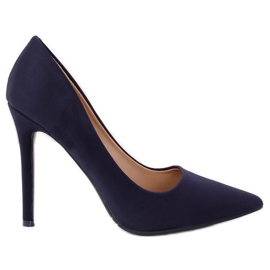 Pumps am Absatz marineblau 4014 DK.BLUE