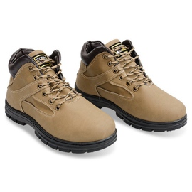 Warme Stiefel A-8 Braun mit Fell