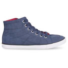 Hohe Freizeit-Sneakers 033 Marineblau