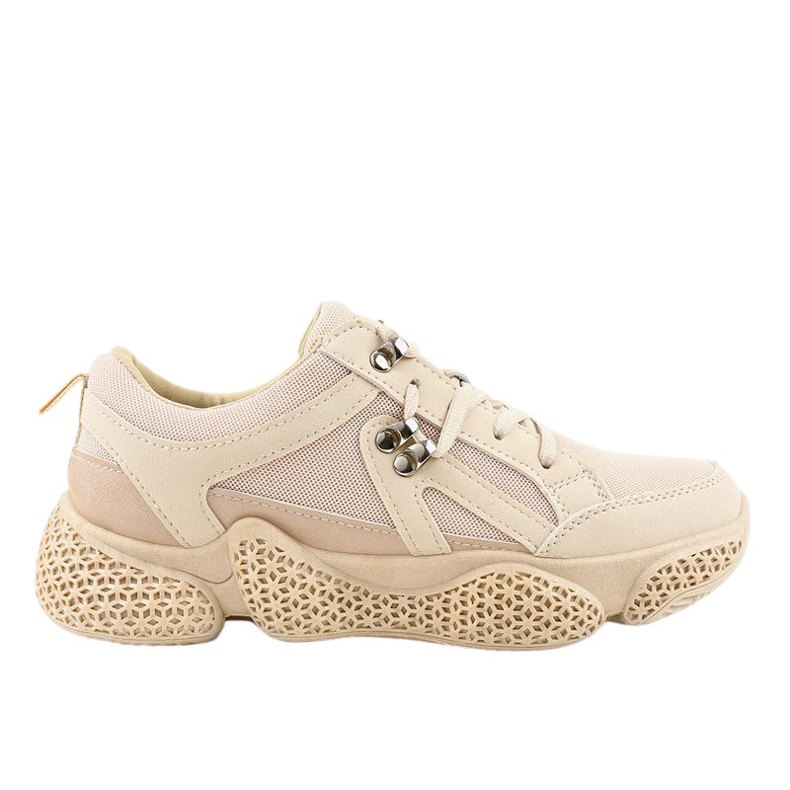 Beige modische Damen Sportschuhe BD-5