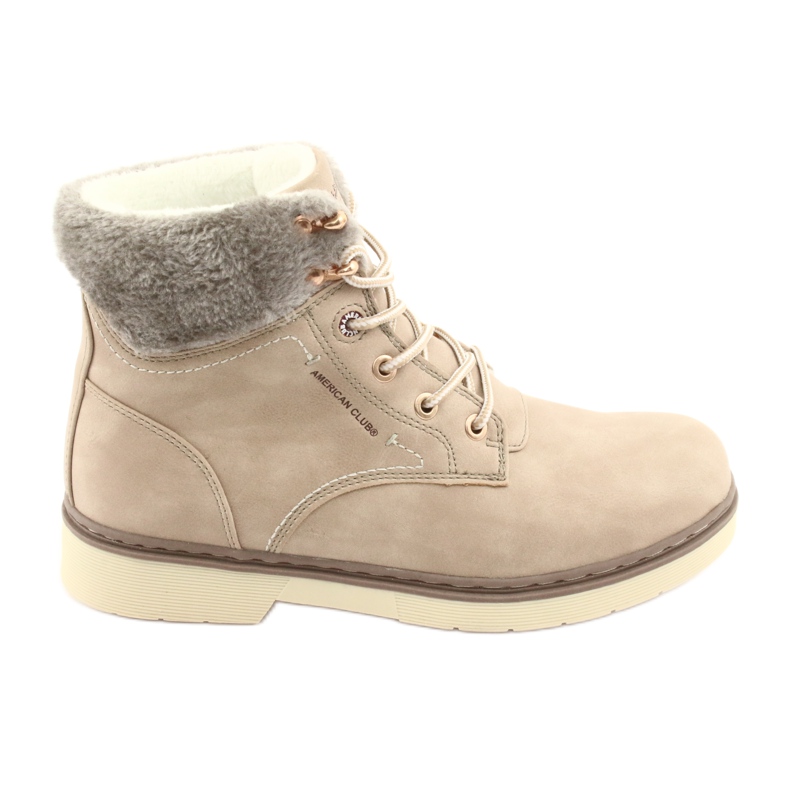 American Club American Boots Damen -Spitzen -up Beige RH47