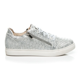 Vices Silberne Mode-Turnschuhe grau