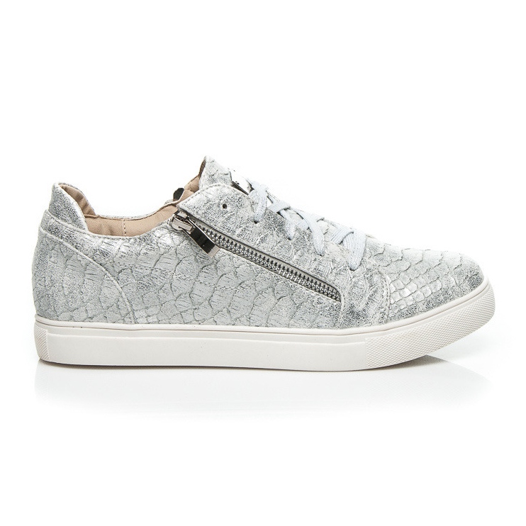 Vices Silberne Mode-Turnschuhe grau