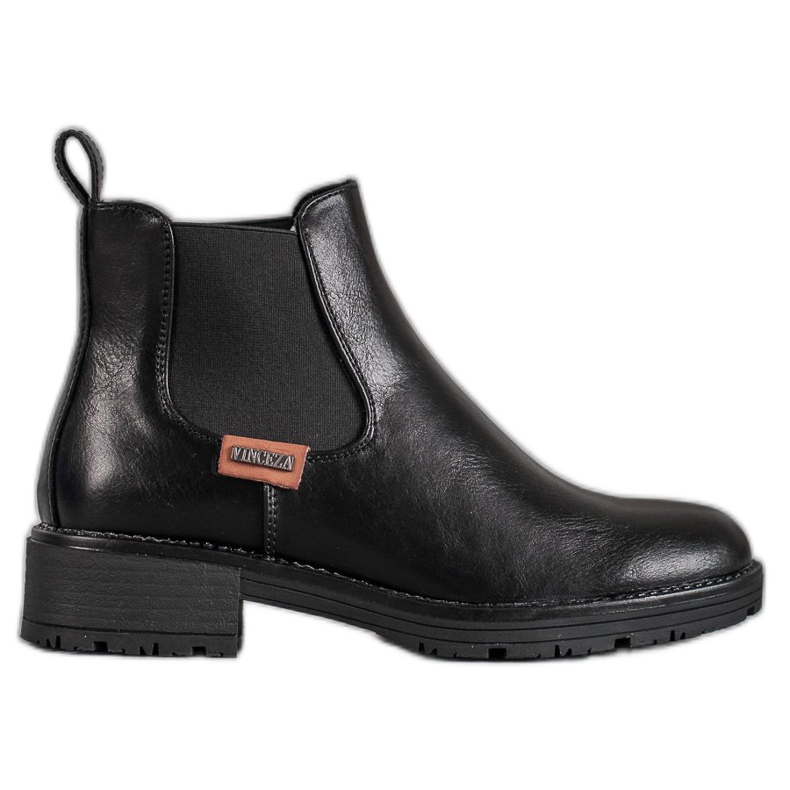 Schwarze Chelsea-Boots von VINCEZA