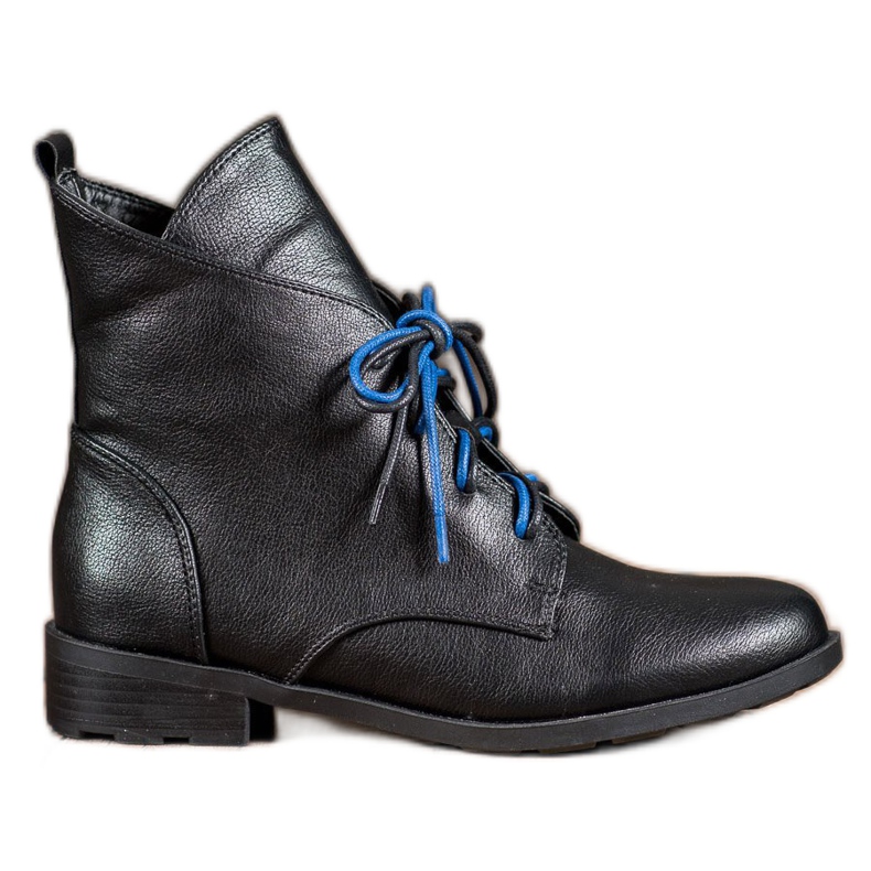 Filippo Schnürstiefel mit Öko-Leder schwarz