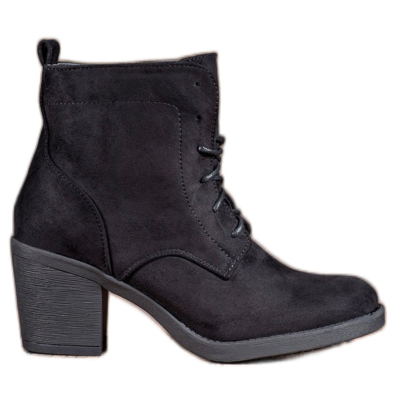 Nio Nio Bequeme Stiefel mit hohen Absätzen schwarz