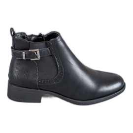 Anesia Paris Damen niedrige Stiefel schwarz