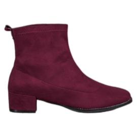 Sweet Shoes Stylische Wildlederstiefel violett