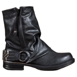 Seastar Bikerstiefel schwarz