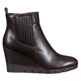 SHELOVET Keilstiefel braun