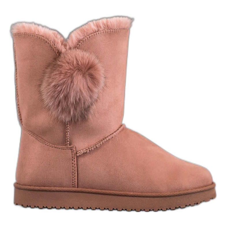 SHELOVET Mukluki mit Pompom rosa