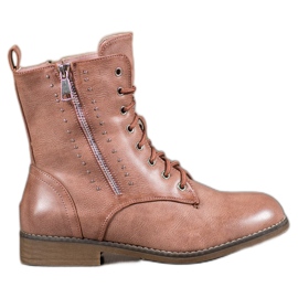 SHELOVET Schnürstiefel braun