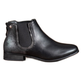 Cm Paris Klassische schwarze Chelsea-Stiefel