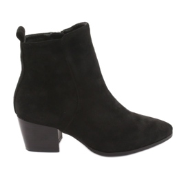 Schwarze Filippo 922 Wildlederstiefel