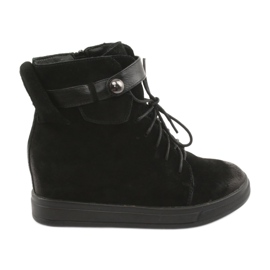 M.Daszyński Schwarze Sneaker mit Reißverschluss 143