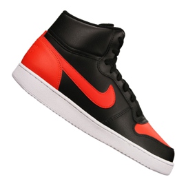 Nike Ebernon Mid M AQ1773-005 Schuh schwarz rot