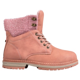 SHELOVET Trapper mit Glitzer rosa