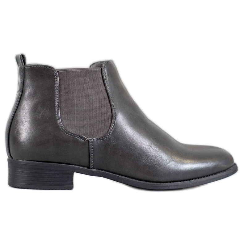 Anesia Paris Graue Chelsea-Stiefel
