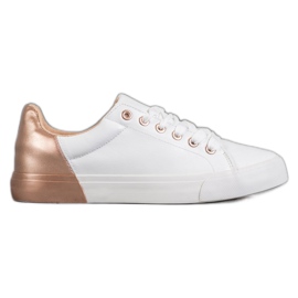 Bestelle Turnschuhe aus Öko-Leder weiß