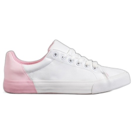 Bestelle Turnschuhe aus Öko-Leder weiß