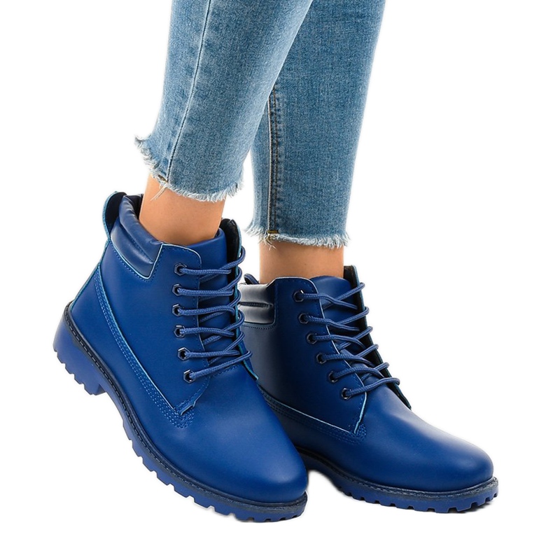 Marineblaue Wanderschuhe ohne Isolierung W-3033 navy blau