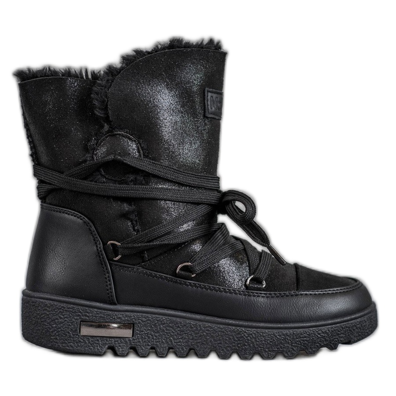 MCKEYLOR Schneestiefel mit Glitzer schwarz