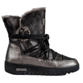 MCKEYLOR Schneestiefel mit Glitzer grau